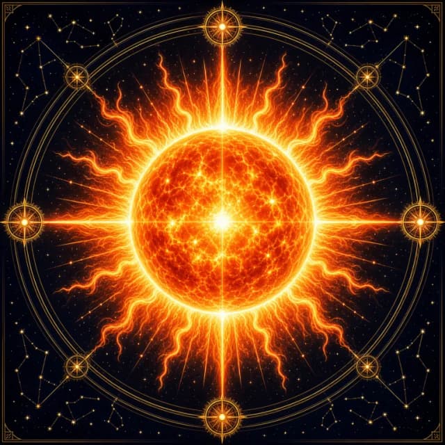 The Sun — Yang Fire Day Master emblem