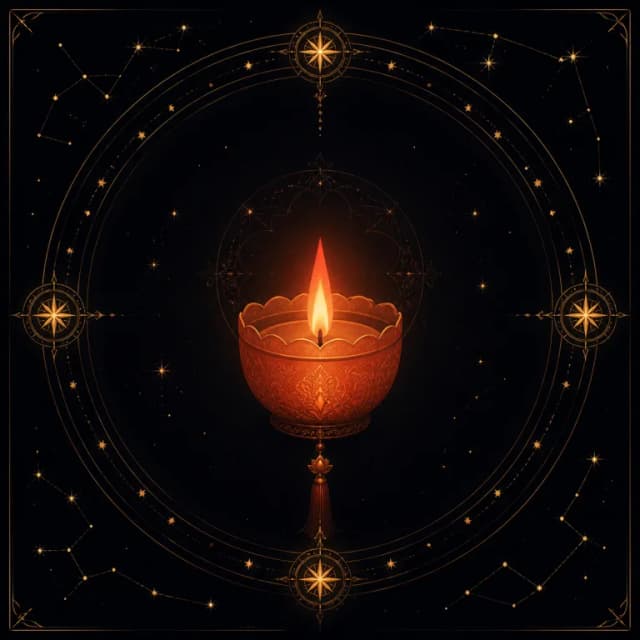 The Candle Flame — Yin Fire Day Master emblem