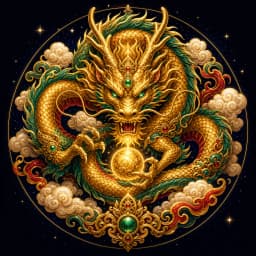 Dragon Chinese zodiac emblem
