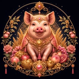Pig Chinese zodiac emblem