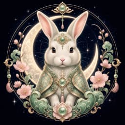 Rabbit Chinese zodiac emblem