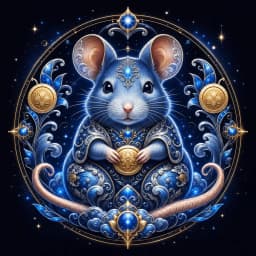 Rat Chinese zodiac emblem