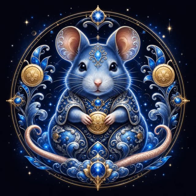 Rat Chinese zodiac emblem