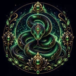 Snake Chinese zodiac emblem
