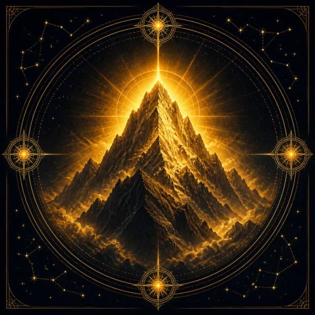 The Mountain — Yang Earth Day Master emblem